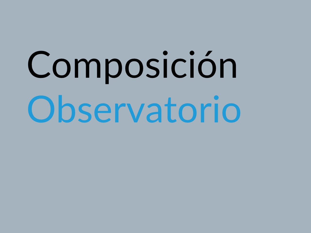 Composición del observatorio - Enlace a la página interna