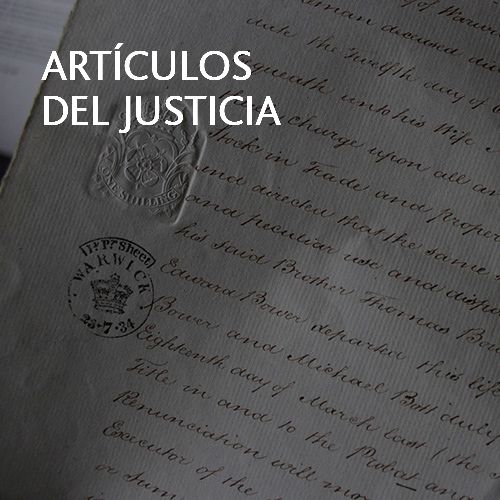 Artículos del Justicia - Enlace a página interna