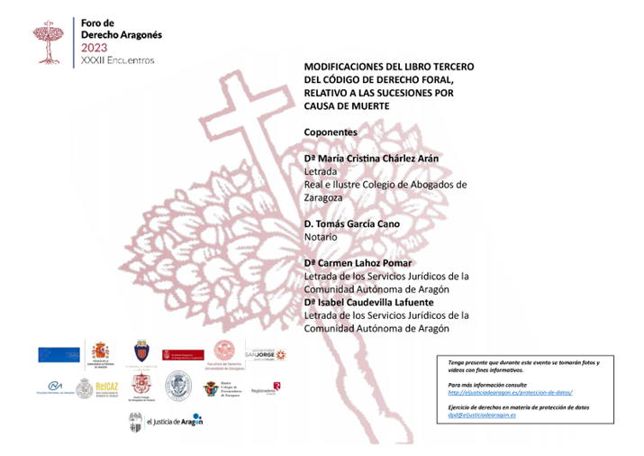 2ª Sesión Encuentros foro de derecho aragonés