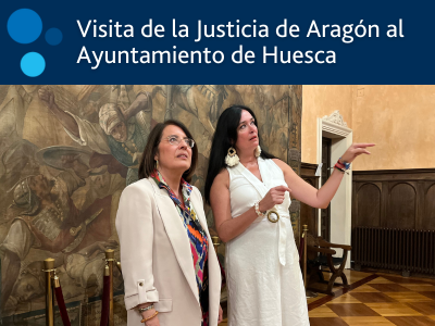Visita al Ayuntamiento de Huesca