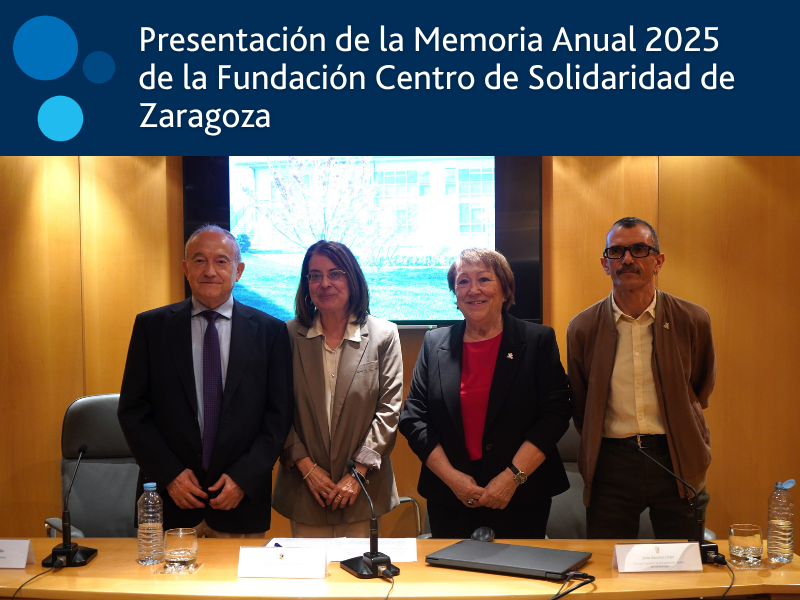 Presentación de la Memoria Anual 2025 de la Fundación Centro de Solidaridad de Zaragoza