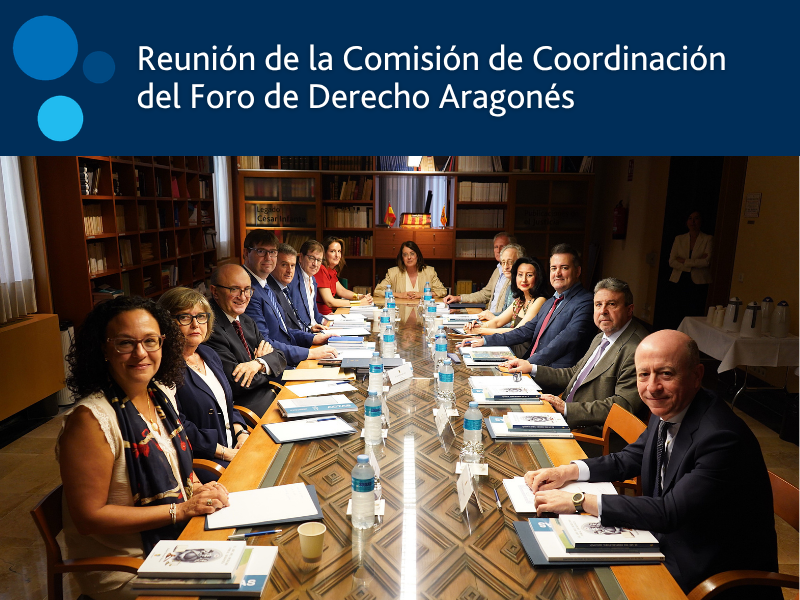 La viudedad en Aragón, tema inaugural del próximo Foro de Derecho Aragonés