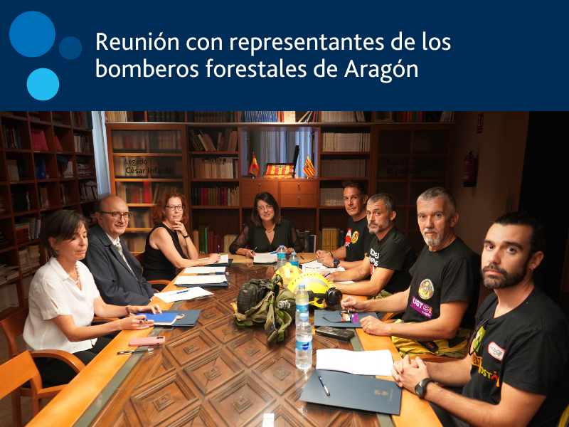 Reunión con bomberos forestales